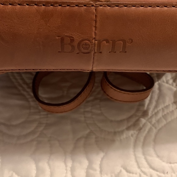 Born Angelo Dome Carmel Leather Crossbody - Picture 3 of 15